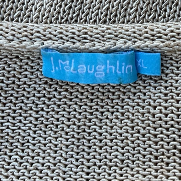 J McLaughlin open knit v-neck sweater - size XL - Picture 3 of 4